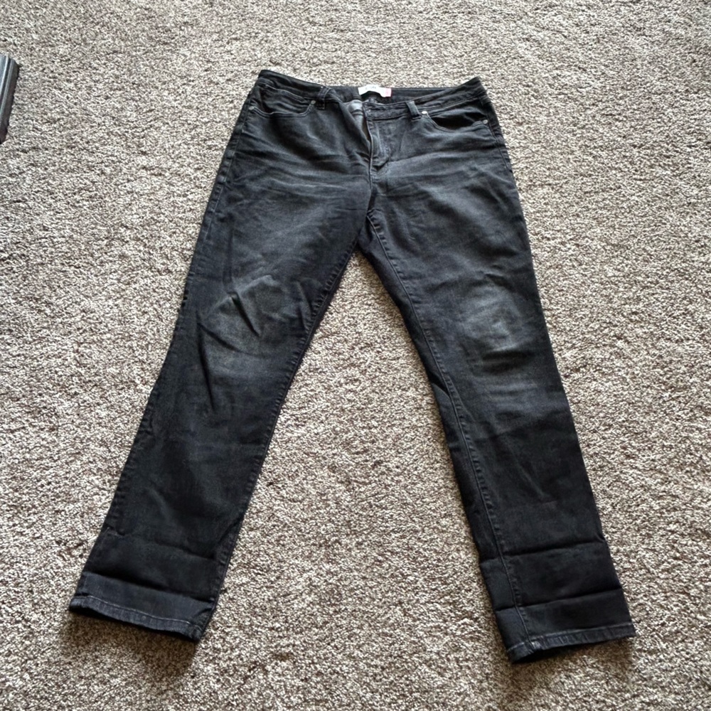 Cabi size 14 black/gray jeans